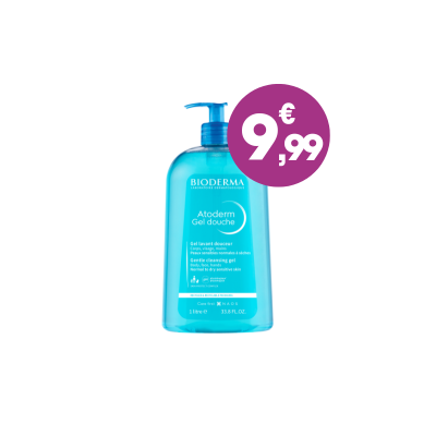 9,99€ gel douche atoderm 1l bioderma
