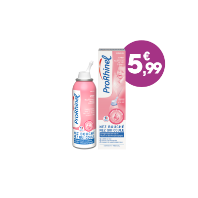 5,99€ spray nasal bébé prorhinel 