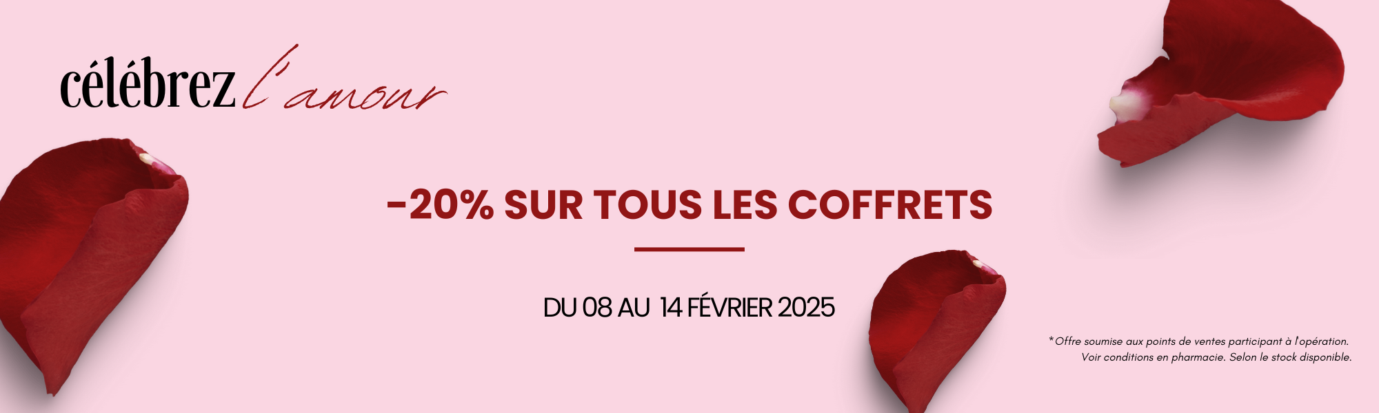 Profitez de -20% sur tous les coffrets pour la Saint-Valentin