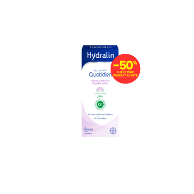 Gel lavant Hydralin -50% sur le 2e produit dans les pharmacies Synergiphar